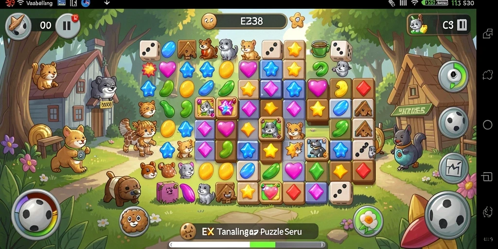 Tampilan gameplay menarik dari EZ338 yang penuh tantangan Puzzle.