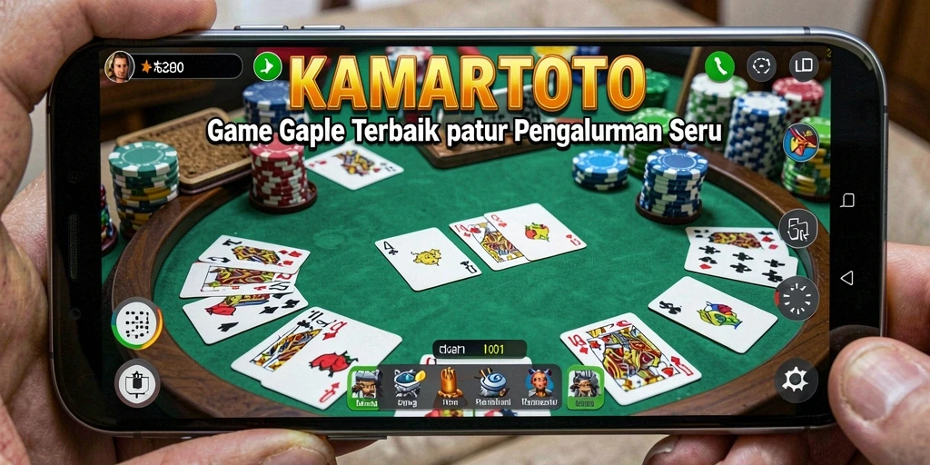 Screenshot utama KAMARTOTO menampilkan gameplay seru Gaple.
