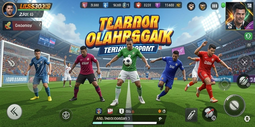 Tangkapan layar menunjukkan momen seru dalam permainan olahraga.